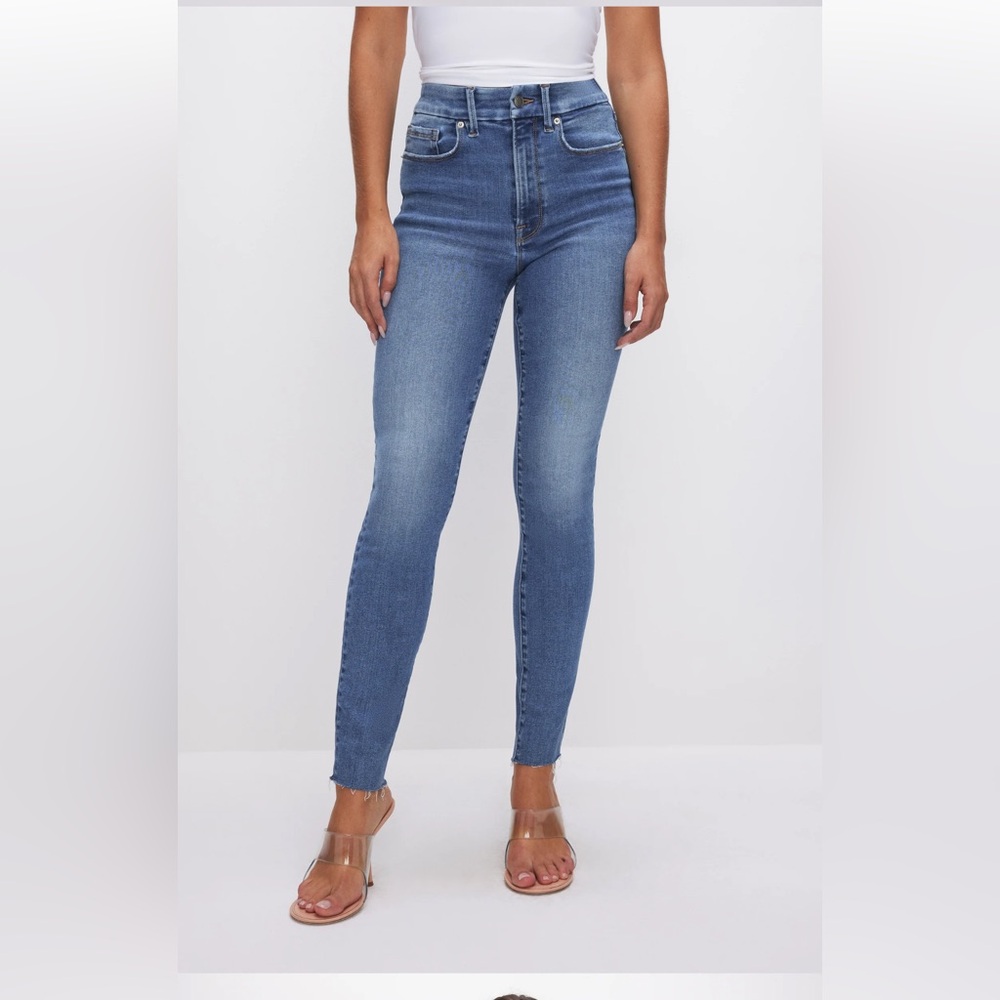 Good American Good Waist Crop Jeans Blue331